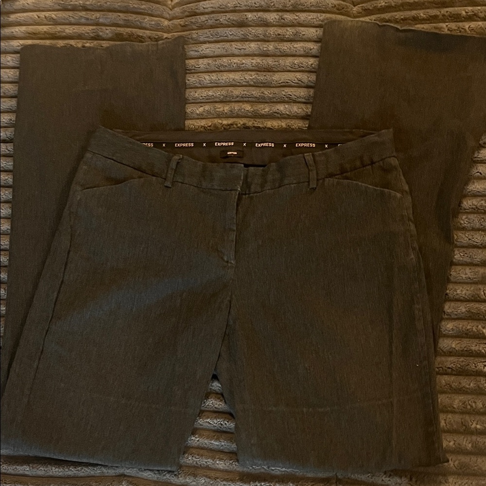 Express Editor Charcoal Dress Trousers Sz 12